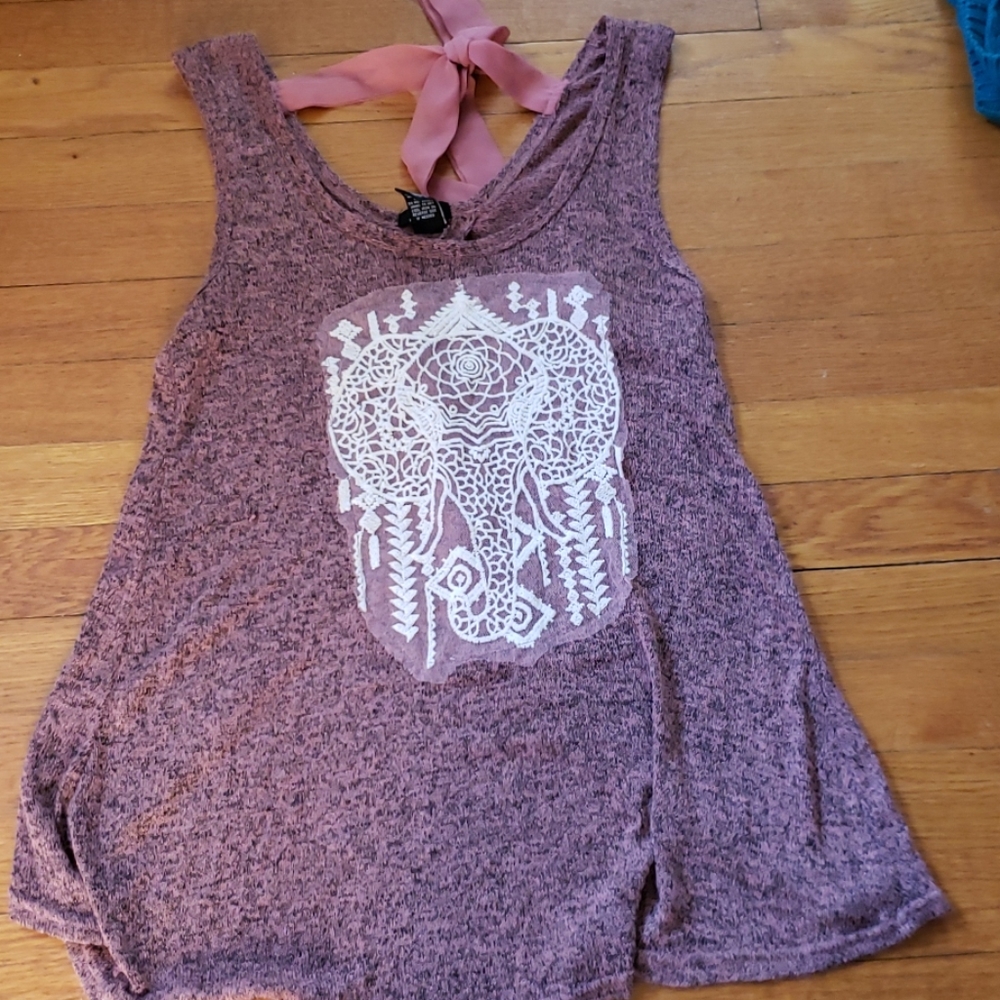 Flowy open back tank